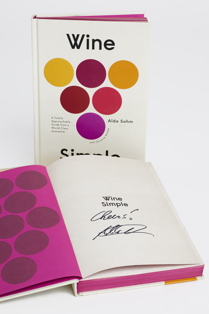 Signed Copy of Wine Simple by Aldo Sohm (Hardcover)